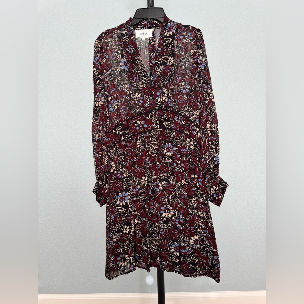 ba&sh Floral Print Dress in European Size 1 (Small)